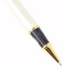 Gullor 450 Rollerball Pen with Golden Ring - White