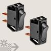2pc 12V DC Momentary Rocker Switch for Switch Panel Control Box SWH0081 SWH0082
