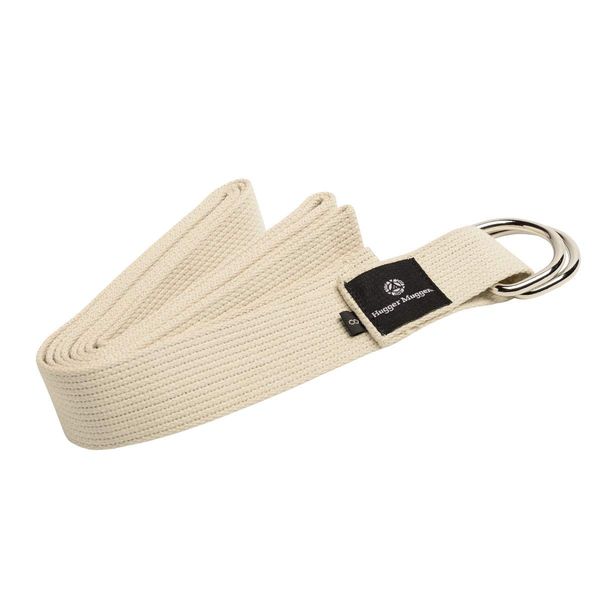 Hugger Mugger D-Ring Yoga Strap (Natural, 10 ft.)