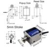 2PCS DC 5V 7Ω Mini Push Pull Linear Solenoid Electromagnet 5mm Stroke Open Frame Actuator Electric DC Magnet Solenoid