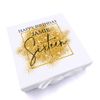 ukgiftstoreonline Personalised 16th Birthday Gift Keepsake Memory Box Gold Sparkles (Large)
