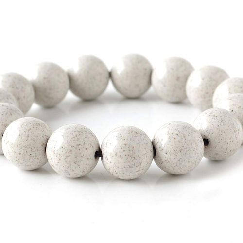 North, Bracelet 14 mm 15 Grain Made in Taiwan Negative Ions Rhodium