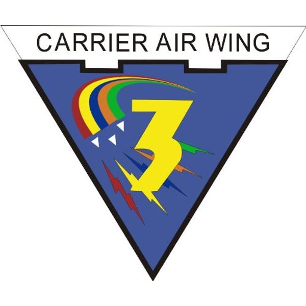 US Navy Carrier Air Wing Three CVW3 Decal Sticker 3.8"