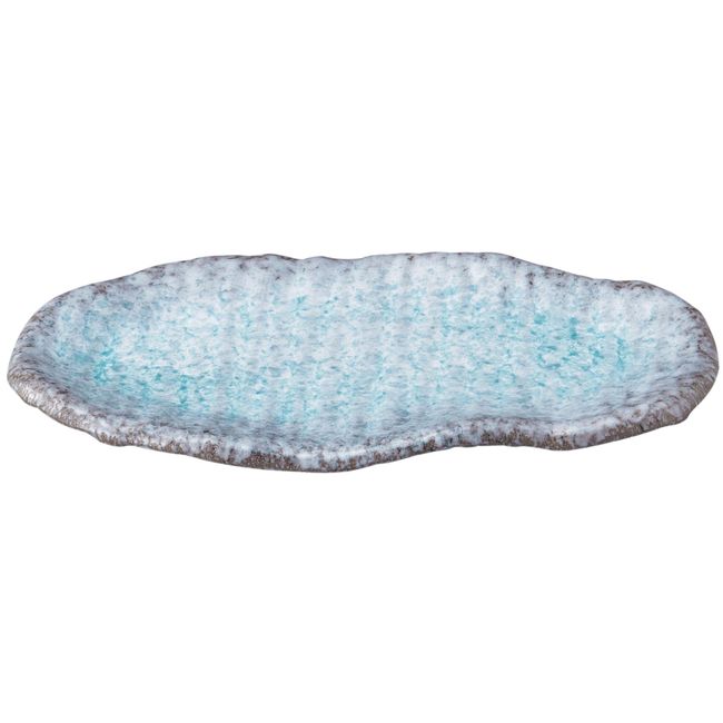 Santto 06185 Banko Ware Dish, Blue Leaf