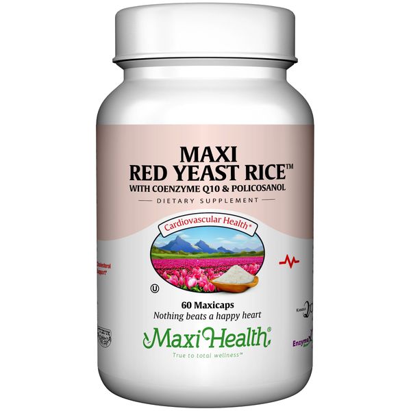 Maxi Health, Maxi Red Yeast Rice Complex (600 Mg), 60 Capsules