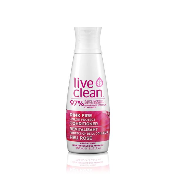 Live Clean Pink Fire Colour Protect Conditioner - 12 Oz (350ml)