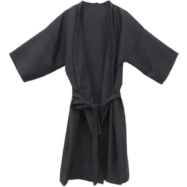 SOIMISS Womens Tank Tops Womens Tank Tops Salon Client Gown Robes Water-resistant Kimono Style Cape Hair Salon Hair Cutting Smock for Clients Black Womens Shirts Womens Shirts