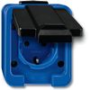 Merten 279075 SCHUKO-Steckdose, blau, SCHLAGFEST