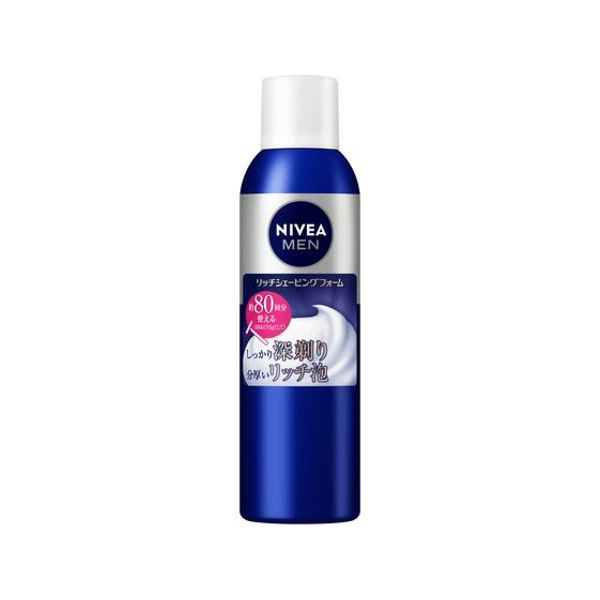 Marathon limited 2,000 yen OFF coupon ★ 4th 20:00 ~ 11th 9:59 Double points KAO Nivea Men Rich Shaving Foam 245g Shaving cream, aftercare Shaving Skin care