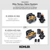 Kohler TS98147-4-CP Rite-Temp® Valve Trim with Lever Handle