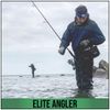 Glacier Glove Elite Angler Slit Finger Gloves - Small - Black