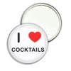 I Love Cocktails - 77mm Round Compact Mirror