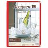 Recipian Menu File, 4 Pages, ME-1000, Red, Model Number: PLS2001