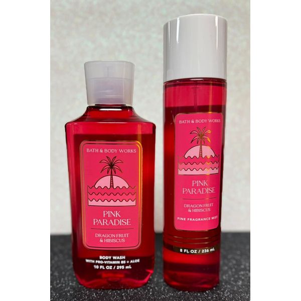 Bath & Body Works Pink Paradise Dragon Fruit & Hibiscus Mist & Shower Gel