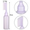 UNVOJL 2 Pack Root Comb Applicator Bottle Hair Dye Dispensing Bottle with Scale for Home Salon (Purple)