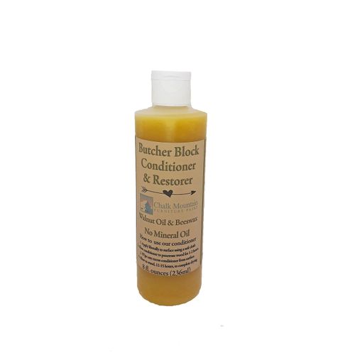 8oz Butcher Block Oil Conditioner and Restorer Food Safe 100% Natural Great for Any Wooden Surface