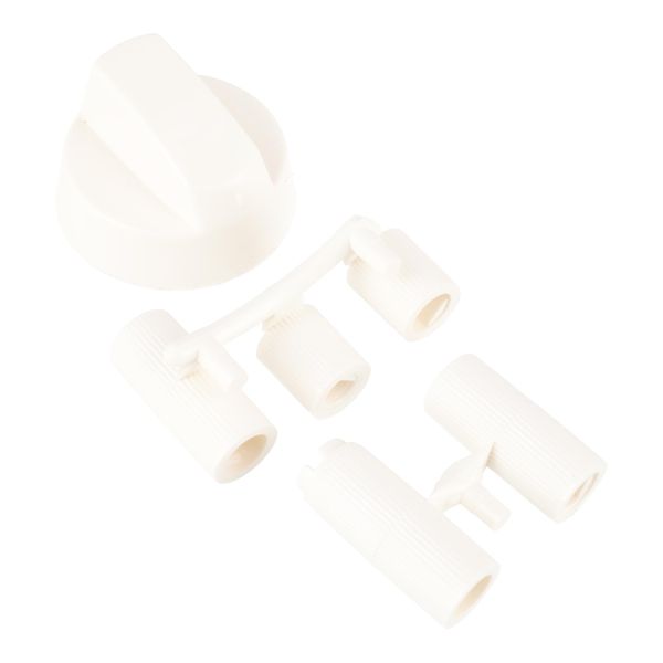 sparefixd for INDESIT Cooker Oven White Control Knob Knobs x 4