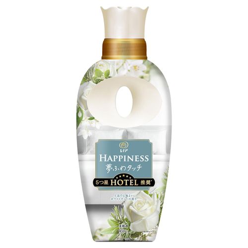 Lenor Happiness Yume Fuwa Touch Fabric Softener, White Tea, Main Unit, 15.9 fl oz (450 ml)