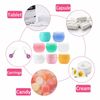 Alledomain 40pcs 5g/5ml Empty Cosmetic Sample Jars with 3Pcs Mini Spatulas & 42 Labels, Plastic Refillable Cream Lotion Storage Container Travel Pots with Lids & Inner Liners for Makeup Beauty Nails