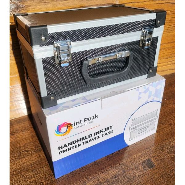 PRINT PEAK Handheld Inkjet Portable Printer Travel Case w/ Custom Foam Insert