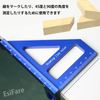 EsiFare 3D Multi-Angle Measuring Ruler, Right Angle Ruler, 45°, 90°, Layout Measuring Ruler, Miter Triangle, L-Shaped Ruler, Woodworking Right Angle Protractor, Multi-functional, Construction Settings