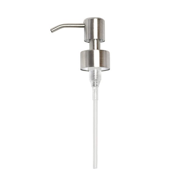 Mebamce Soap Dispenser 304 Stainless Steel Pump Head 28/400 (26 mm - 28mm) Neck Size Replacement for Kitchen Bathroom (Silver)