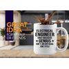 Electrical Engineer Coffee Mug 15oz White -Electrical Engineer Genius - Electrical Engineer Appreciation Gift for Electrical Engineer Cup Electrical Engineer Mug