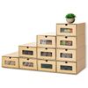 10PCS Cardboard Shoe Box Stackable Storage Box Visual Multi-Purpose Storage Box for Home Office Organization and Storage