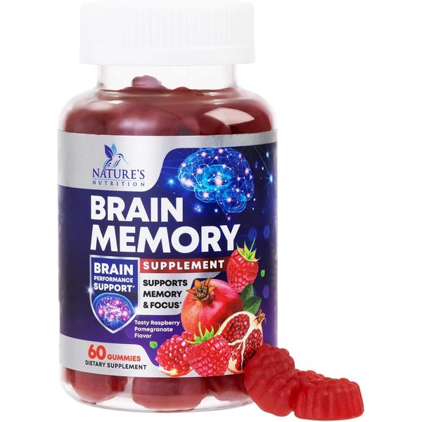 Brain Supplement Gummies for Concentration Memory & Focus Support - Brain Cla...