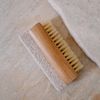 Croll and Denecke Natural Wooden Nail Brush with Pumice Stone