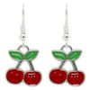 bluebubble Feelin Fruity Cherry Charm Necklace on Gift Card