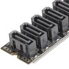 M.2 SATA3.0 Adapter Card High Speed ASM1166 PCIE Expansion w Smart Indicator