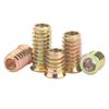 Qrity 20PCS Threaded Inserts Nuts, Hex Drive Head Nuts, Threaded Inserts for Wood, Hex Socket Drive, Zinc Plated Carbon Steel, M5x10mm Insert Nut