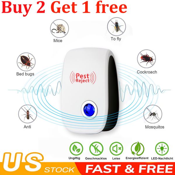 Ultrasonic Electronic Mosquito And Cockroach Repeller Mosquito Repeller New