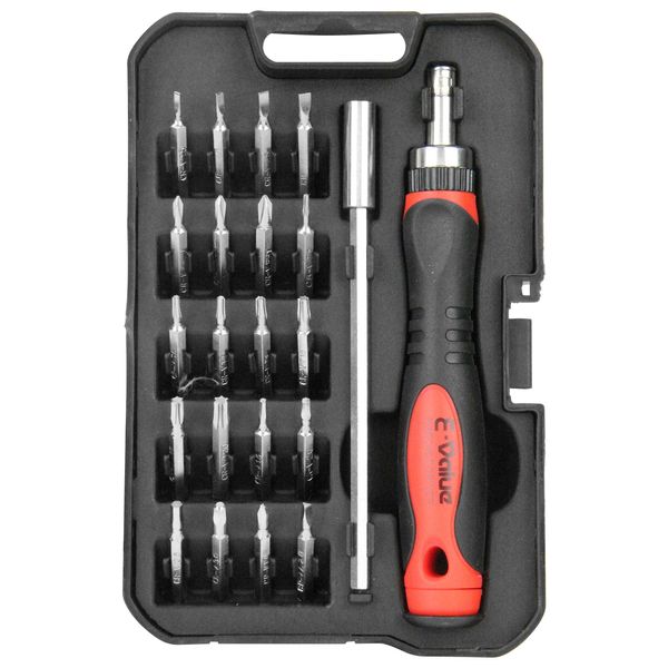 E-Value EPS-670 Precision Screwdriver Set, Compatible with Triangular, Y-Shaped, Torx Screws, 22-Piece Set