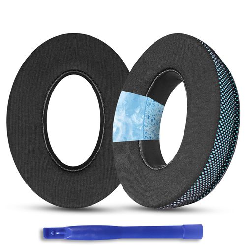 Jomwag Honeycomb Ice Gel Replacement Earpads for Bose NC700 - Black/Blue Cooling Comfort