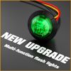 10x 3/4" Strobe+Steady Marker Lights Dual Function Green LED 12V 24V Warning