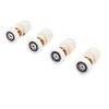 Pack of 4 x Single Shower Door Rollers/Runners/Wheels/Pulleys 23mm Replacement