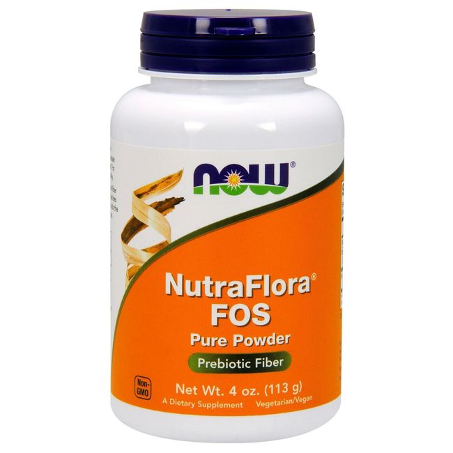 NOW Foods NutraFlora FOS Powder, 4 oz.