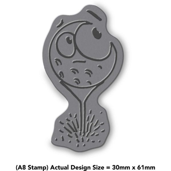A8 'Nervous Golf Ball' Unmounted Rubber Stamp (RS00031379)