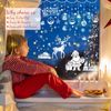 White Christmas Decorations - 9 Sheets Xmas Window Stickers & Clings - Snowflake Window Decals
