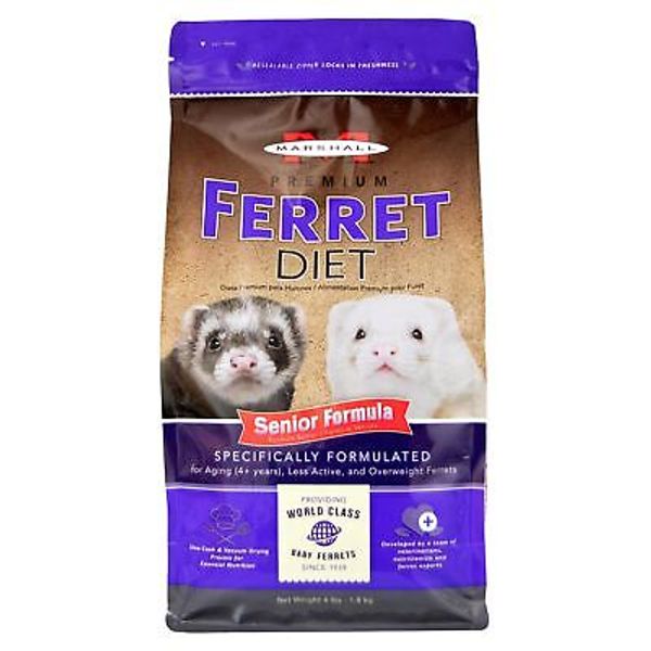 Natural Complete Nutrition Premium Ferret Diet for Seniors, 4 lbs