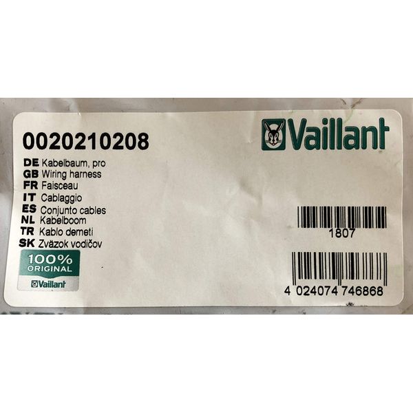 Vaillant 0020210208 Wiring Harness Cable Tree Kabelbaum *New*