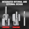 2PCS Pipe Thread Cutting Tool,Electric Drill Compatible PVC Pipe Threader Kit,Integrated Internal & External Pipe Threading Tool,1/2" (DN15) 3/4" (DN20) Pipe Sizes Rethreading Tool