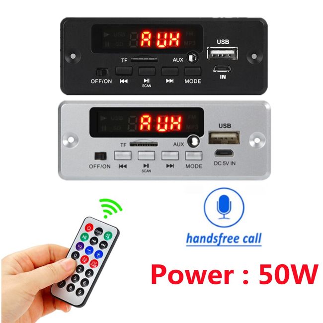 Top Handsfree DC 5V 18V MP3 Decoder Board 50W Amplifier Bluetooth