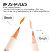 Kuretake Zig MS770024V Memory System Two-Toned Brushables Colour Set - Set of 24, Felt Tip