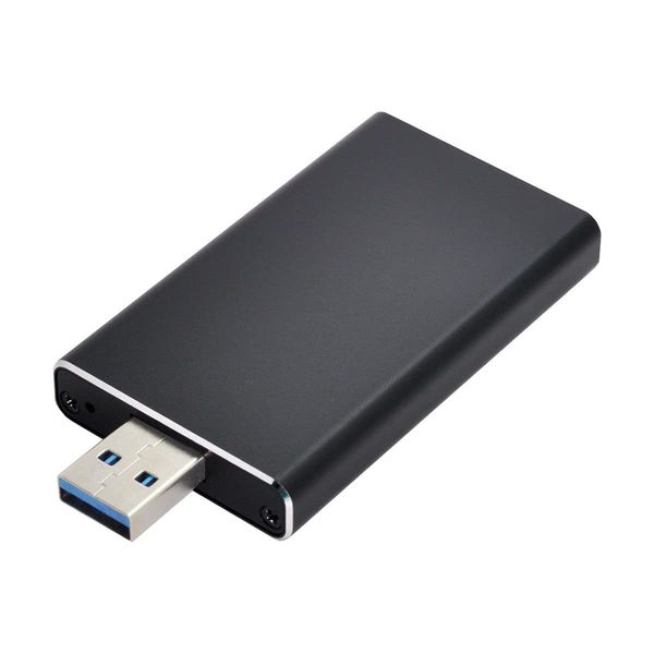 Cablecc Mini PCI-E mSATA to USB3.0 External SSD PCBA Converter Adapter Card with Enclosure