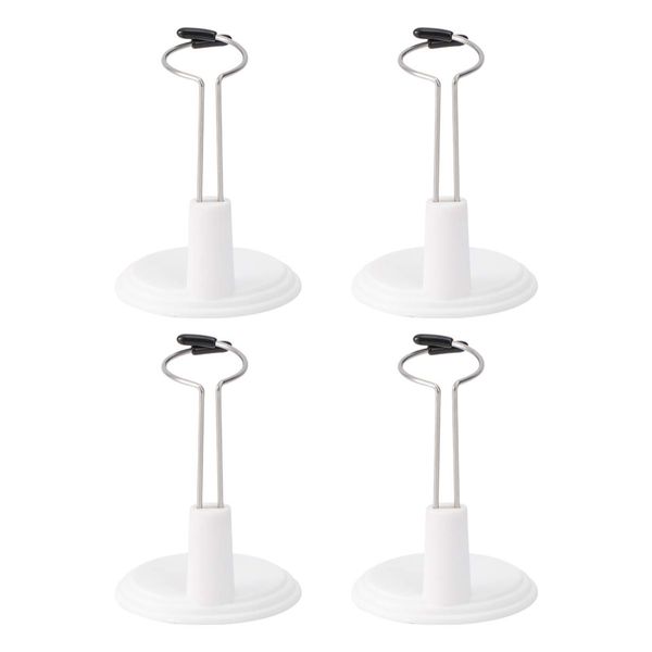 Toddmomy 4pcs Toy Model Stand Black Dolls Doll Support Display Stand Doll Display Stand Doll Table Stand Doll Holder Stand Doll Bracket Dresses Doll Stand White Dress Rack Mini To Rotate