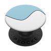 GEOMETRIC TWO TONE WAVE PATTERN LIGHT BLUE AND WHITE PopSockets Swappable PopGrip