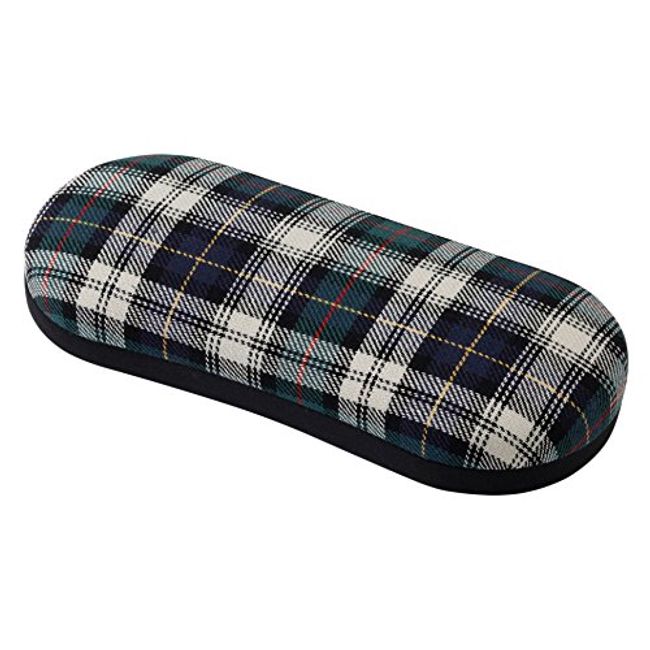 Pearl JT-70 Eyeglass Case, Checkered, Hard Type, Green